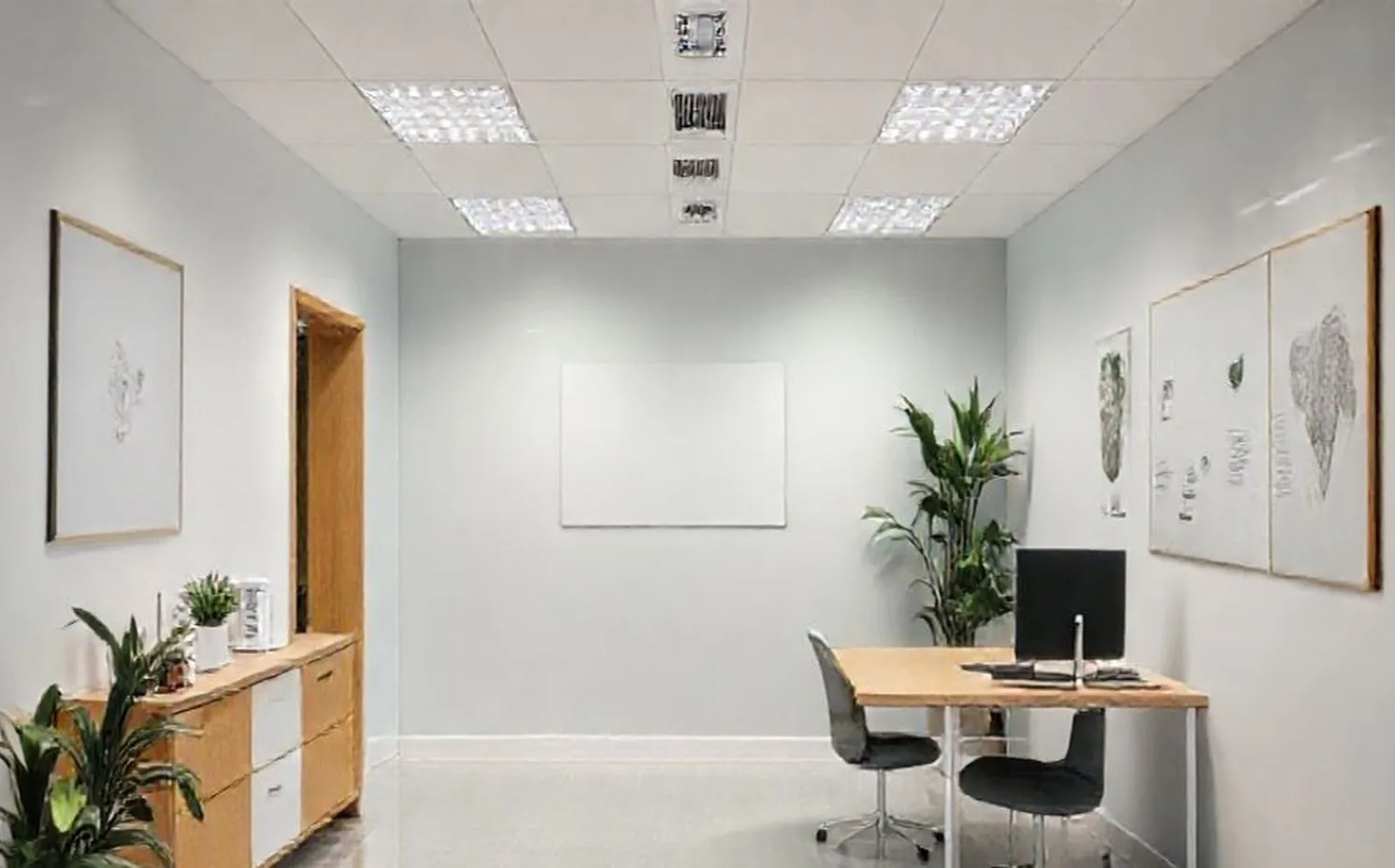 Clean personal finance consulting office